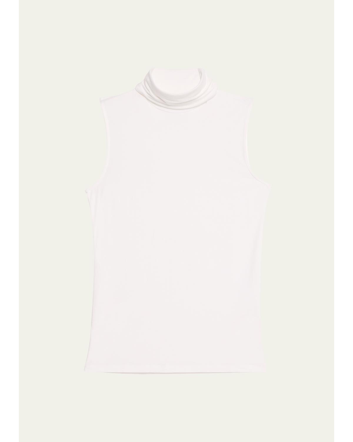 Soft Touch Sleeveless Stretch Turtleneck