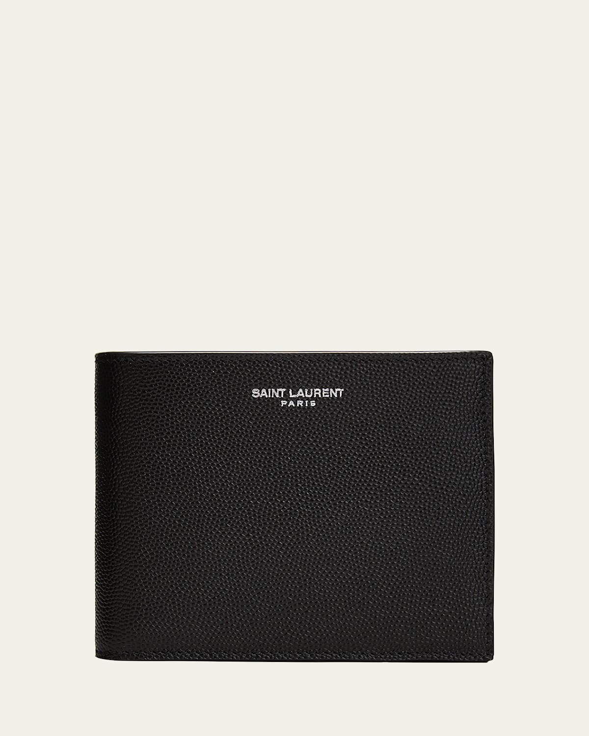 Saint Laurent East-West Calfskin Leather Wallet