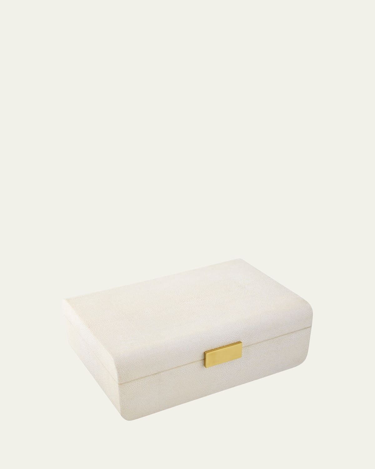 AERIN Cream Faux Shagreen Large Decorative Box | Thumbnail 1