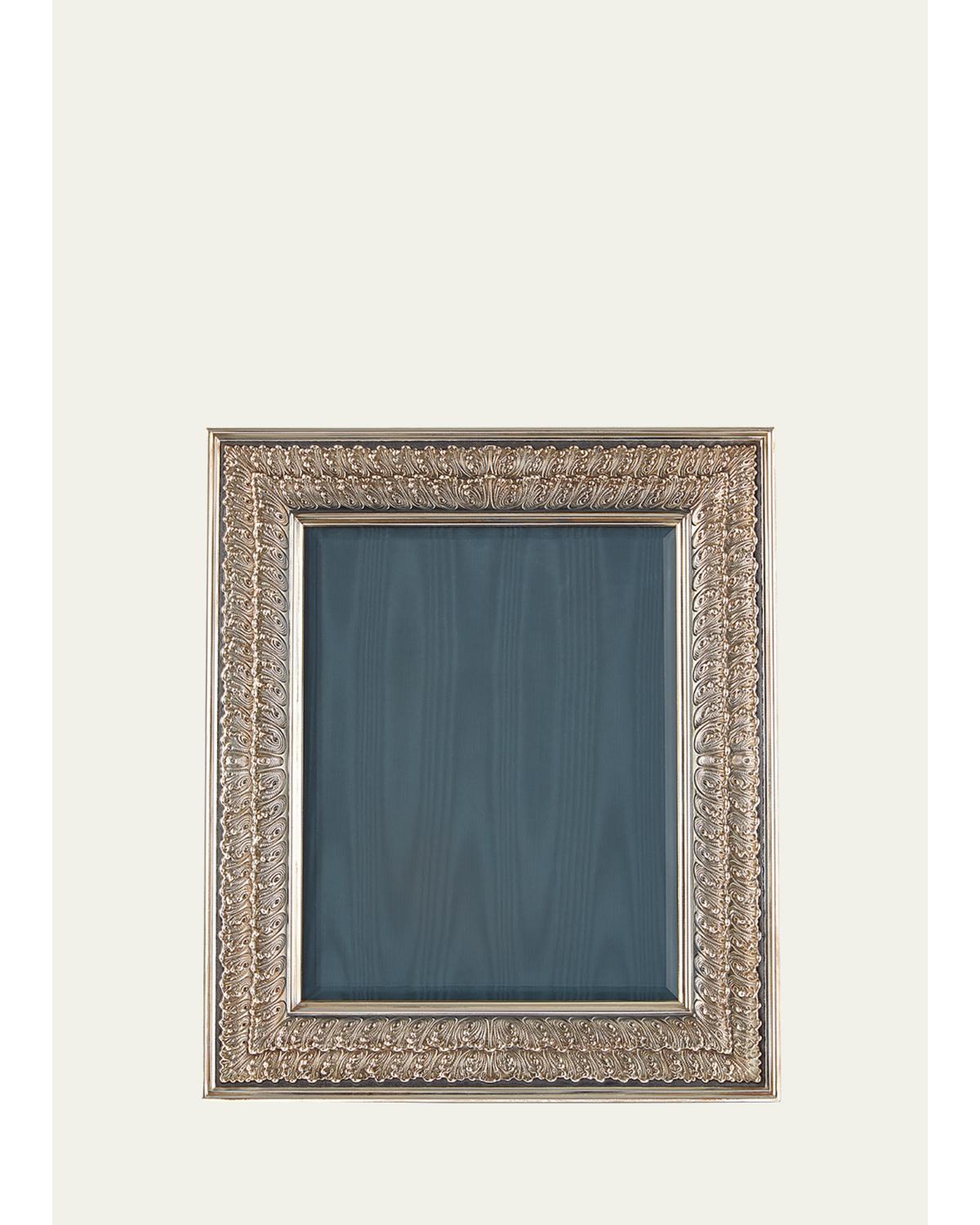 Buccellati Double-linenfold Frame, 8" X 10" In Green
