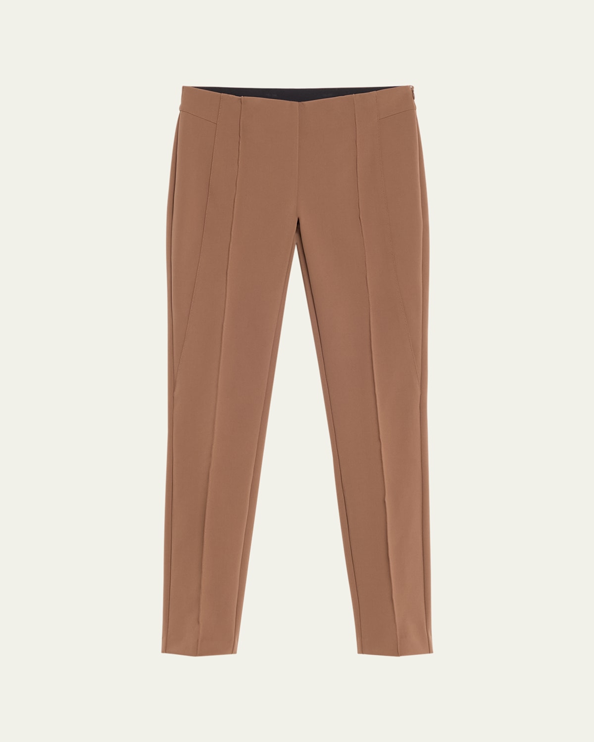 Lafayette 148 Gramercy Acclaimed-stretch Pants In Wood