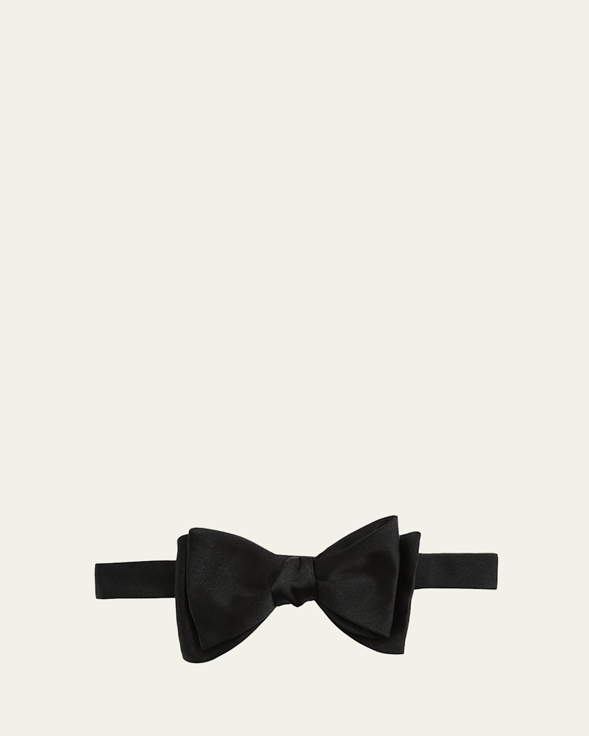 Solid Satin Bow Tie