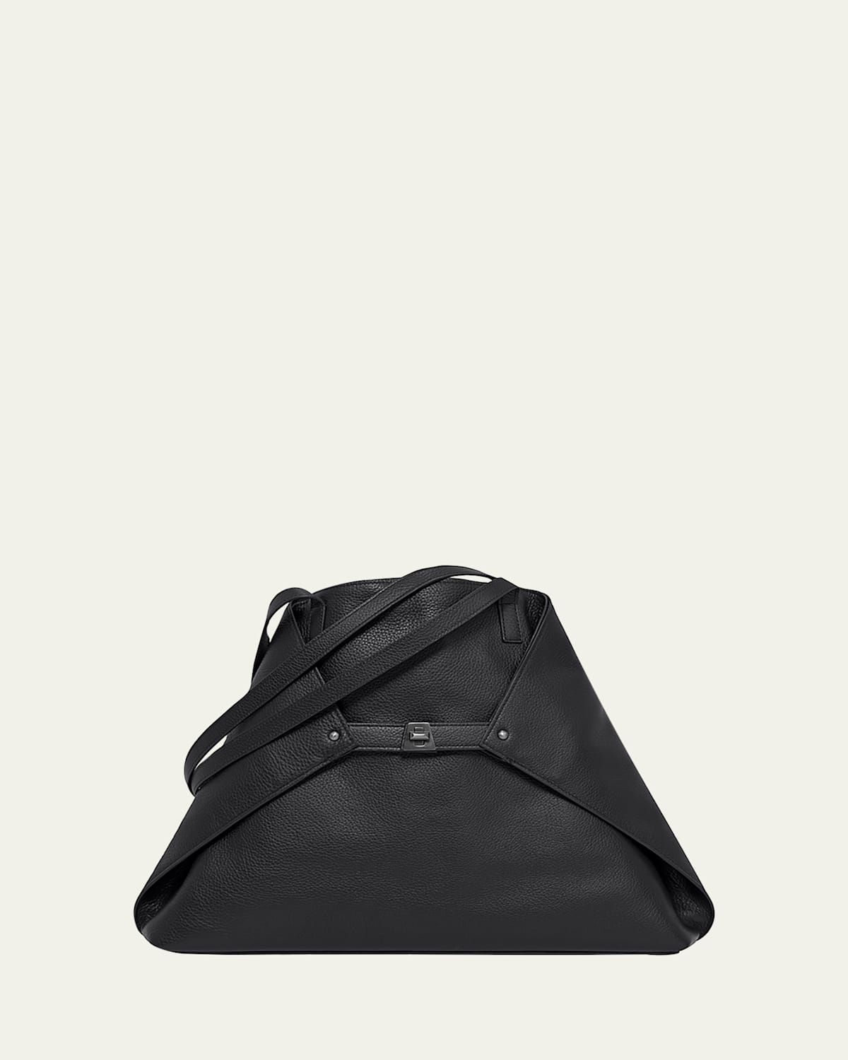Anouk Cervo Leather Clutch Bag w/Chain