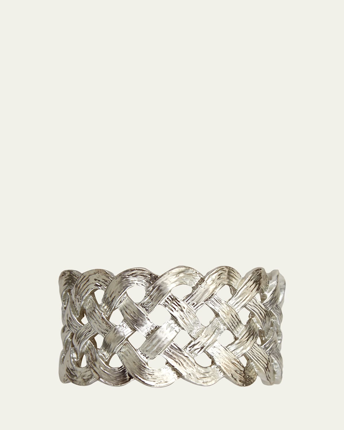 L'Objet Platinum Braid Napkin Rings Jewels, Set of 4 | Thumbnail 4