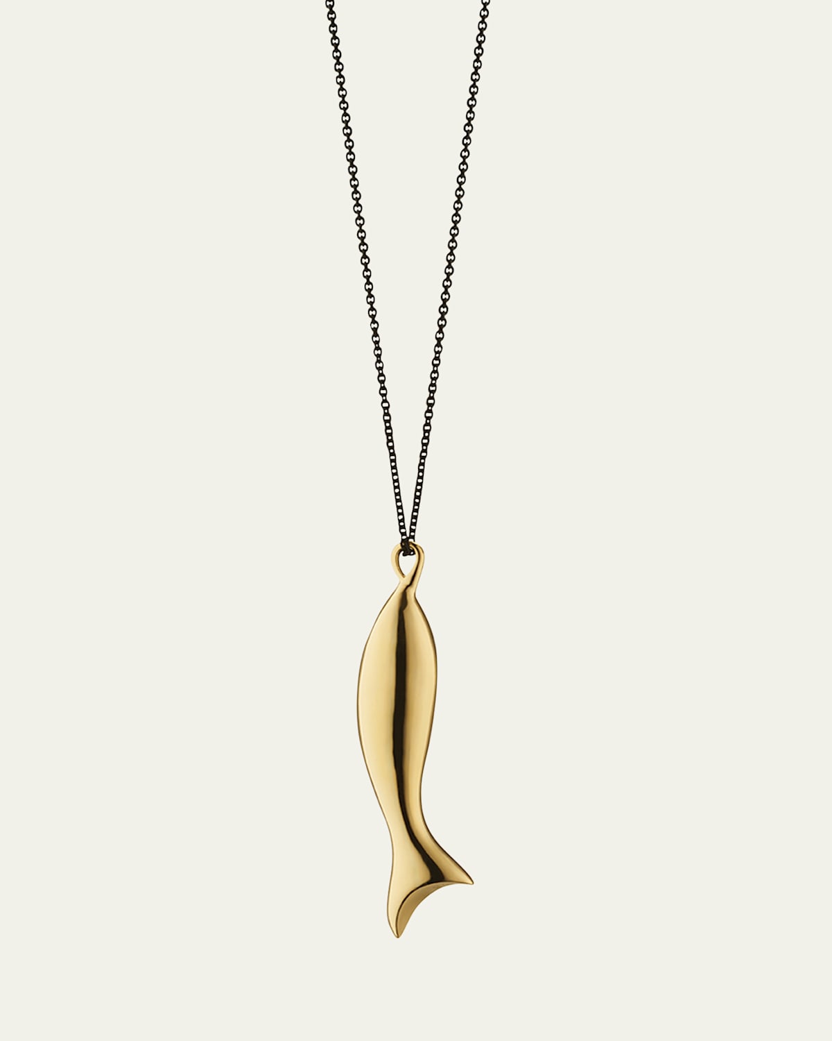 Monica Rich Kosann "Perseverance" Fish Charm Necklace