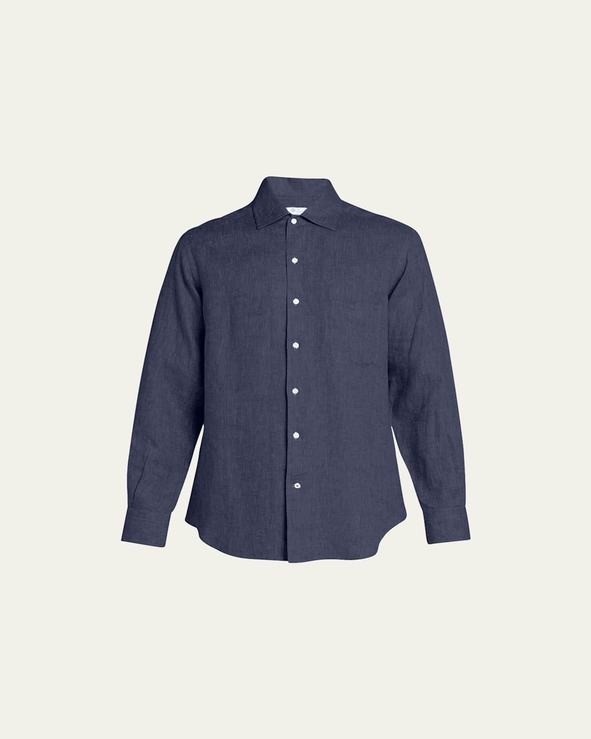 Loro Piana Men's Andre Long-sleeve Linen Shirt In Manioc Root