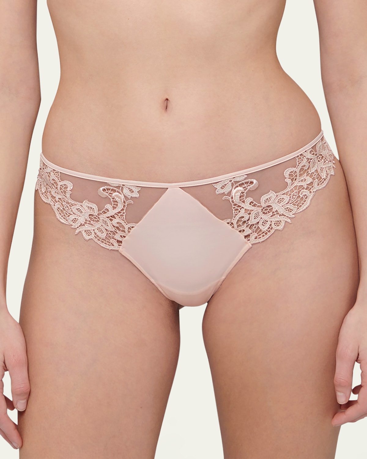 Simone Perele Saga Lace Thong In Pink