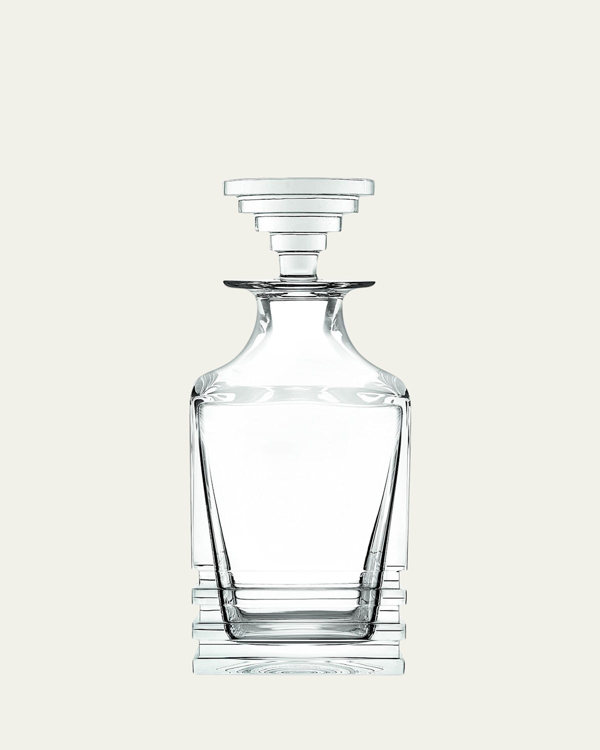 Saint Louis Crystal Oxymore Square Decanter In Clear