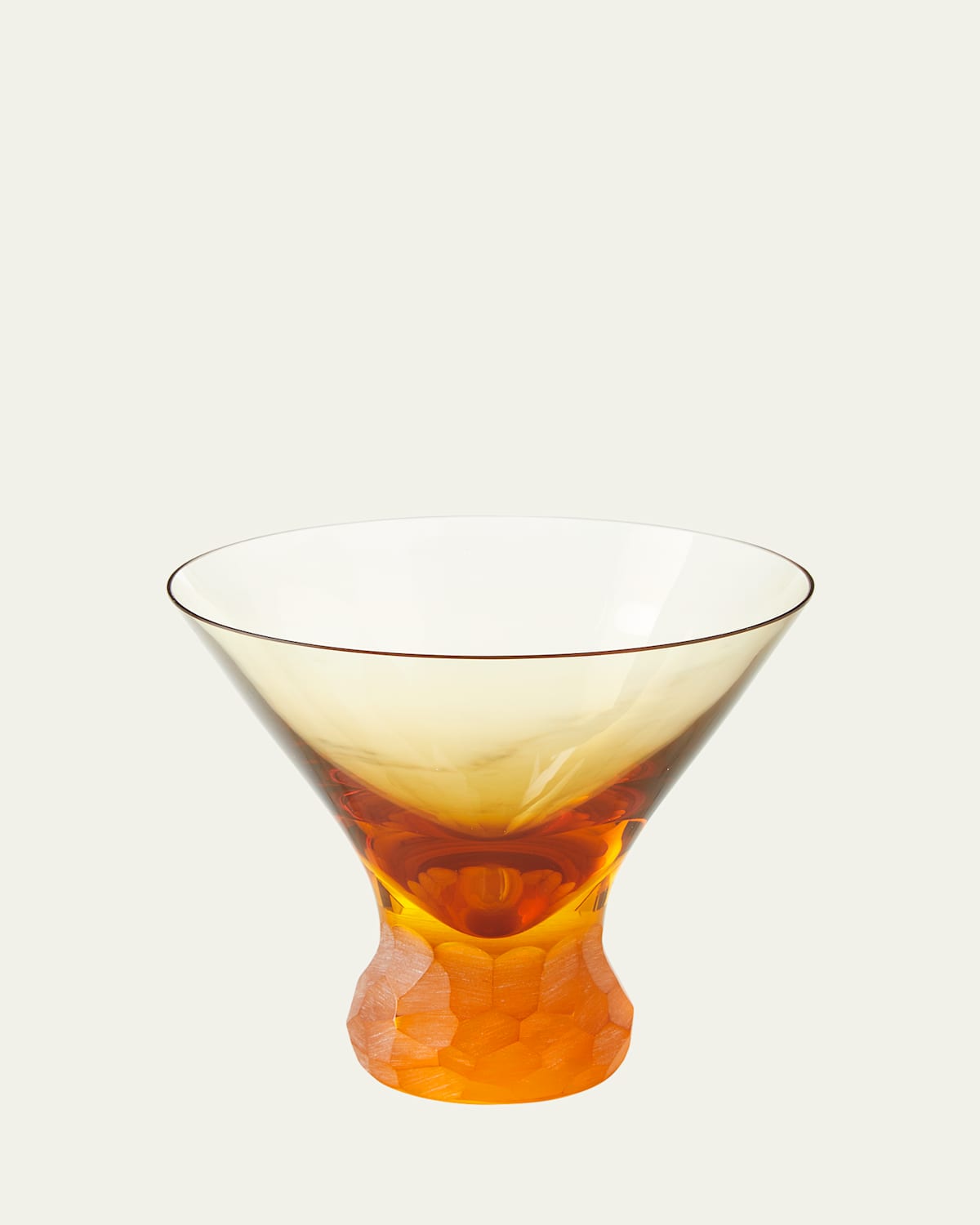 Moser Clear Pebbles Stemless Martini In Topaz