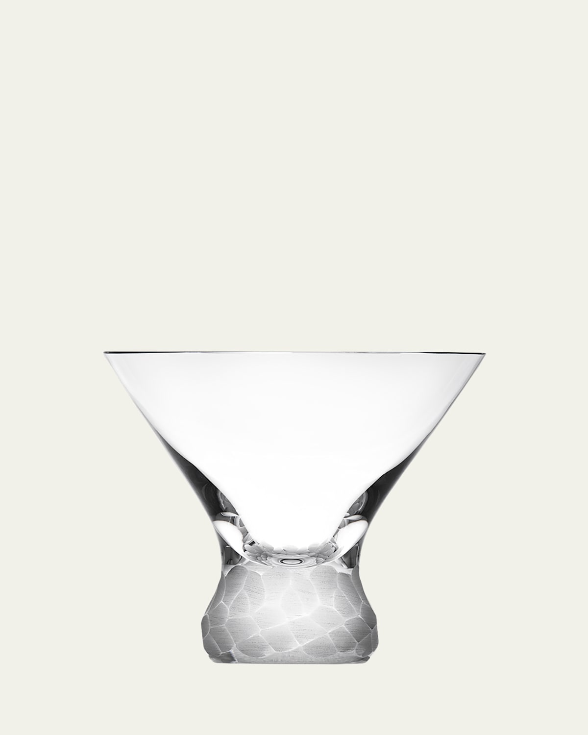 Moser Clear Pebbles Stemless Martini