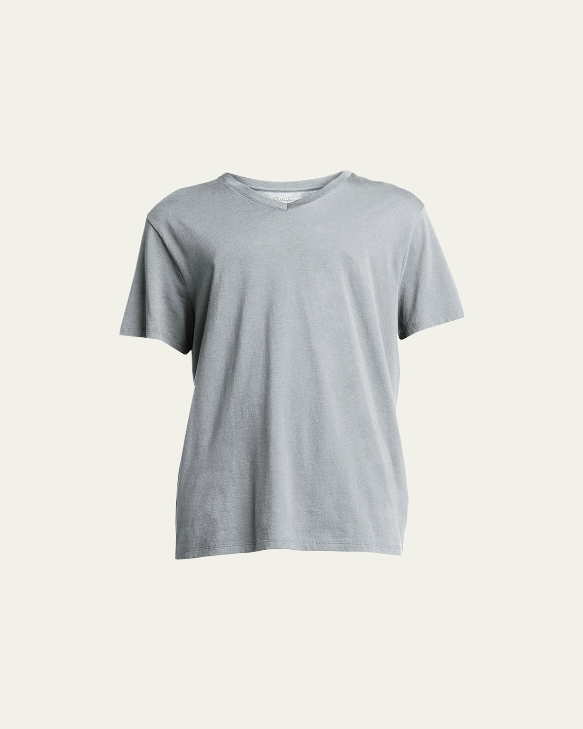 Vince Short-sleeve V-neck Jersey T-shirt, Gray In Gray