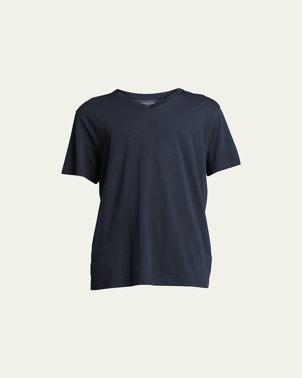 Vince Short-sleeve V-neck Jersey T-shirt, Gray In Blue