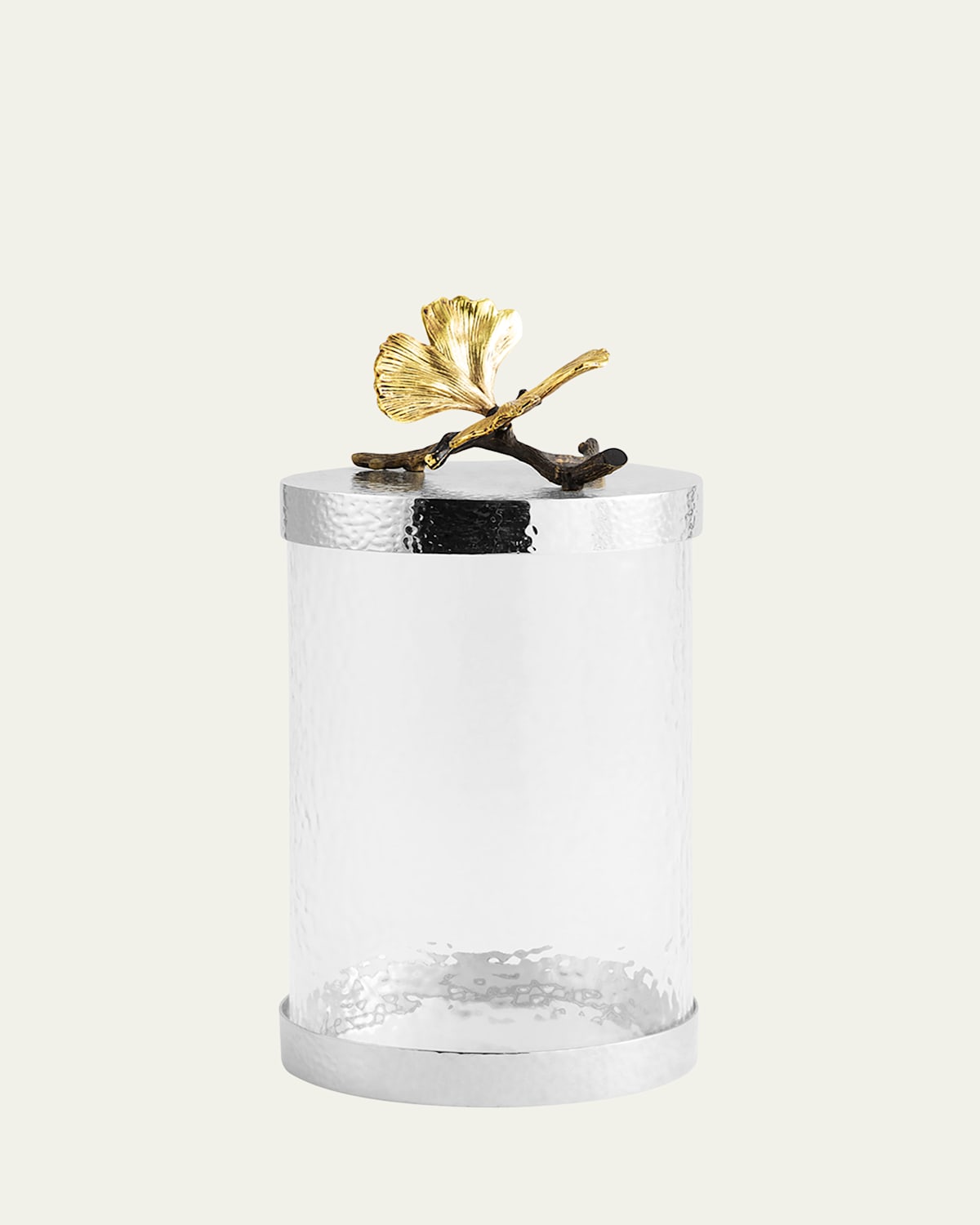 Michael Aram Butterfly Ginkgo Medium Kitchen Canister In Silver