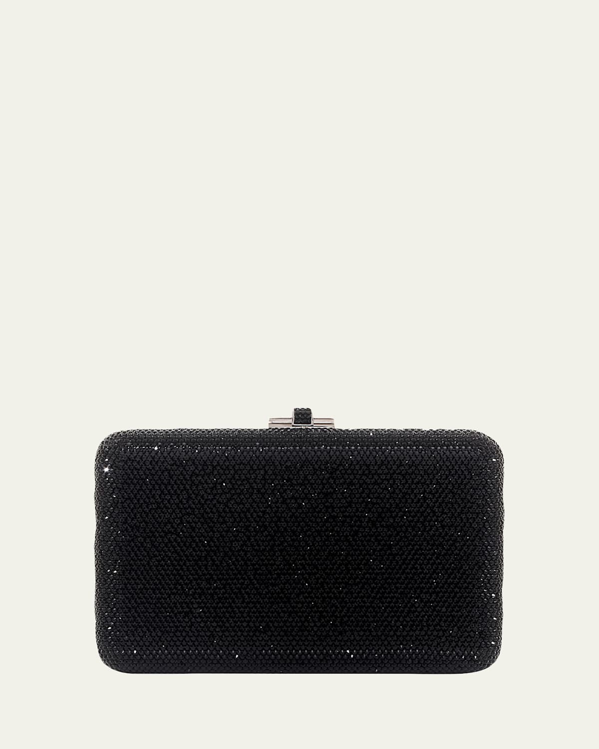 Slim Slide Crystal Evening Clutch Bag