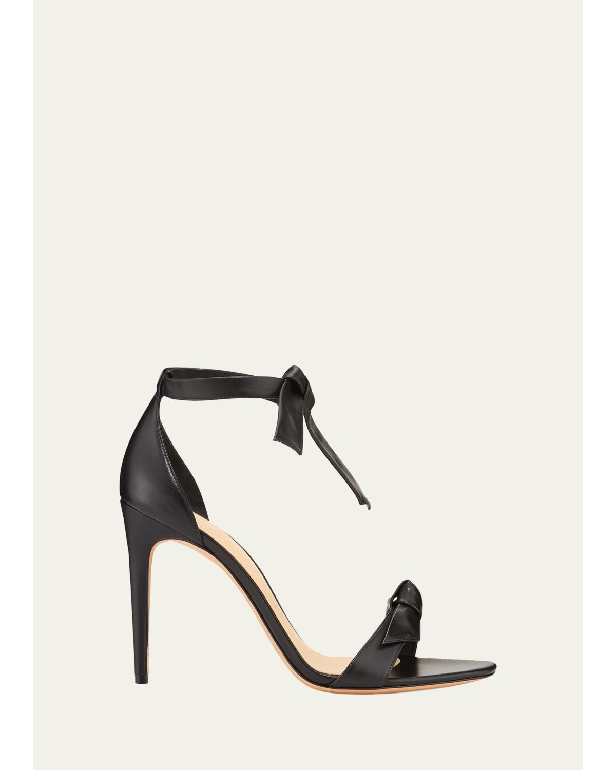 Clarita Leather Ankle-Tie 100Mm High-Heel Sandals