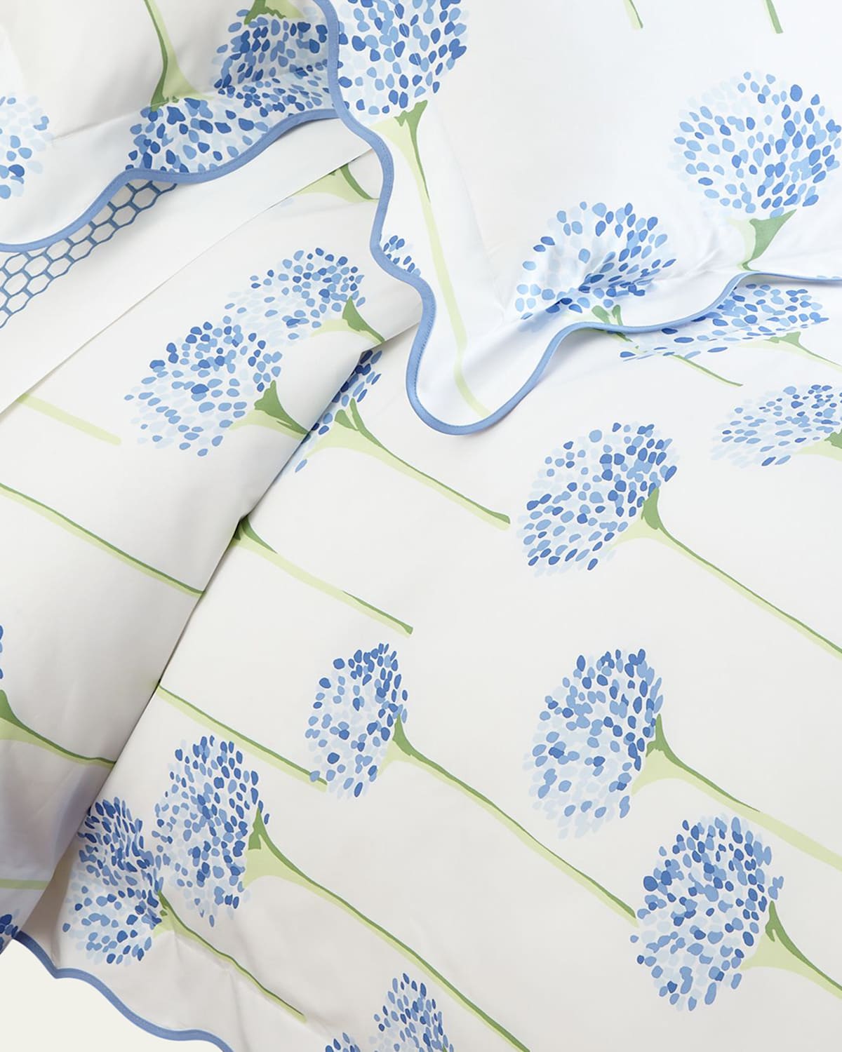 Matouk Charlotte Duvet Cover, Full-queen In Azure