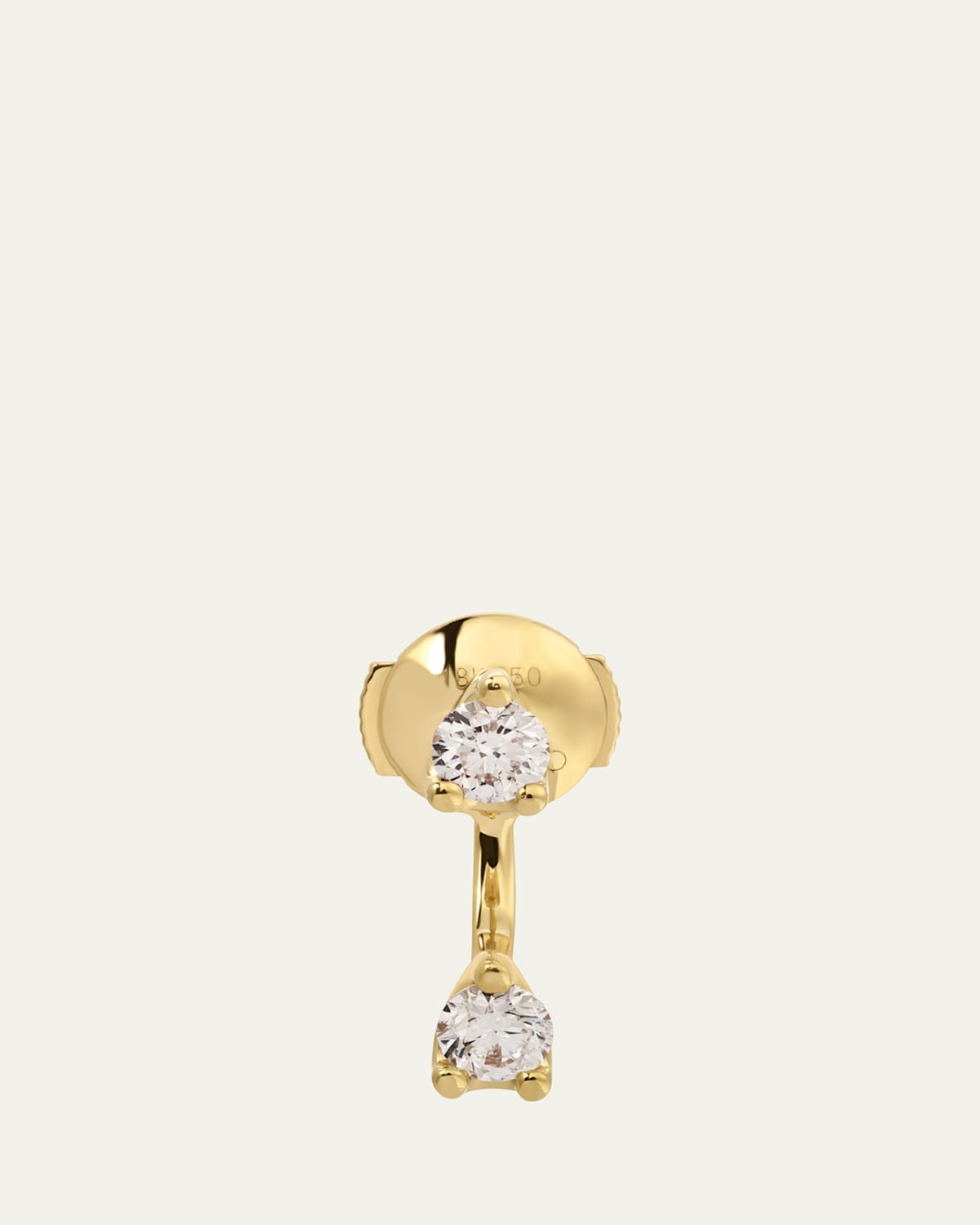 Anita Ko 18K Yellow Gold Round Diamond Orbit Earring, Single