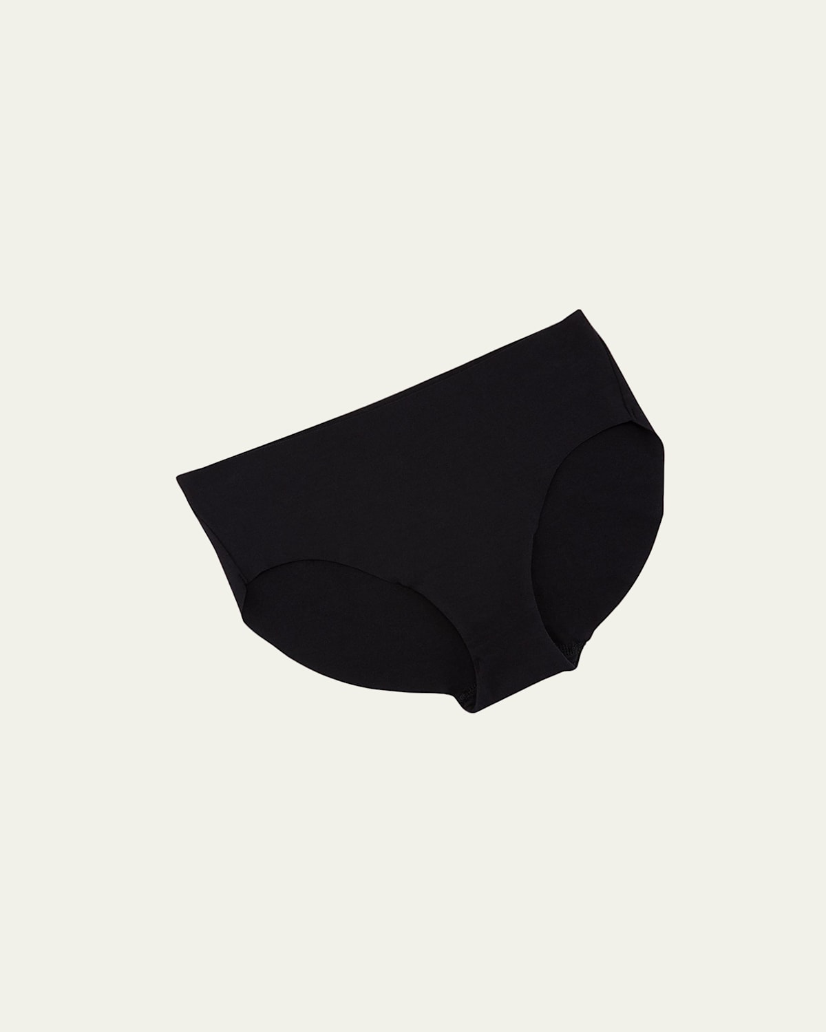 Hanro Invisible Cotton Hi-cut Brief In Black