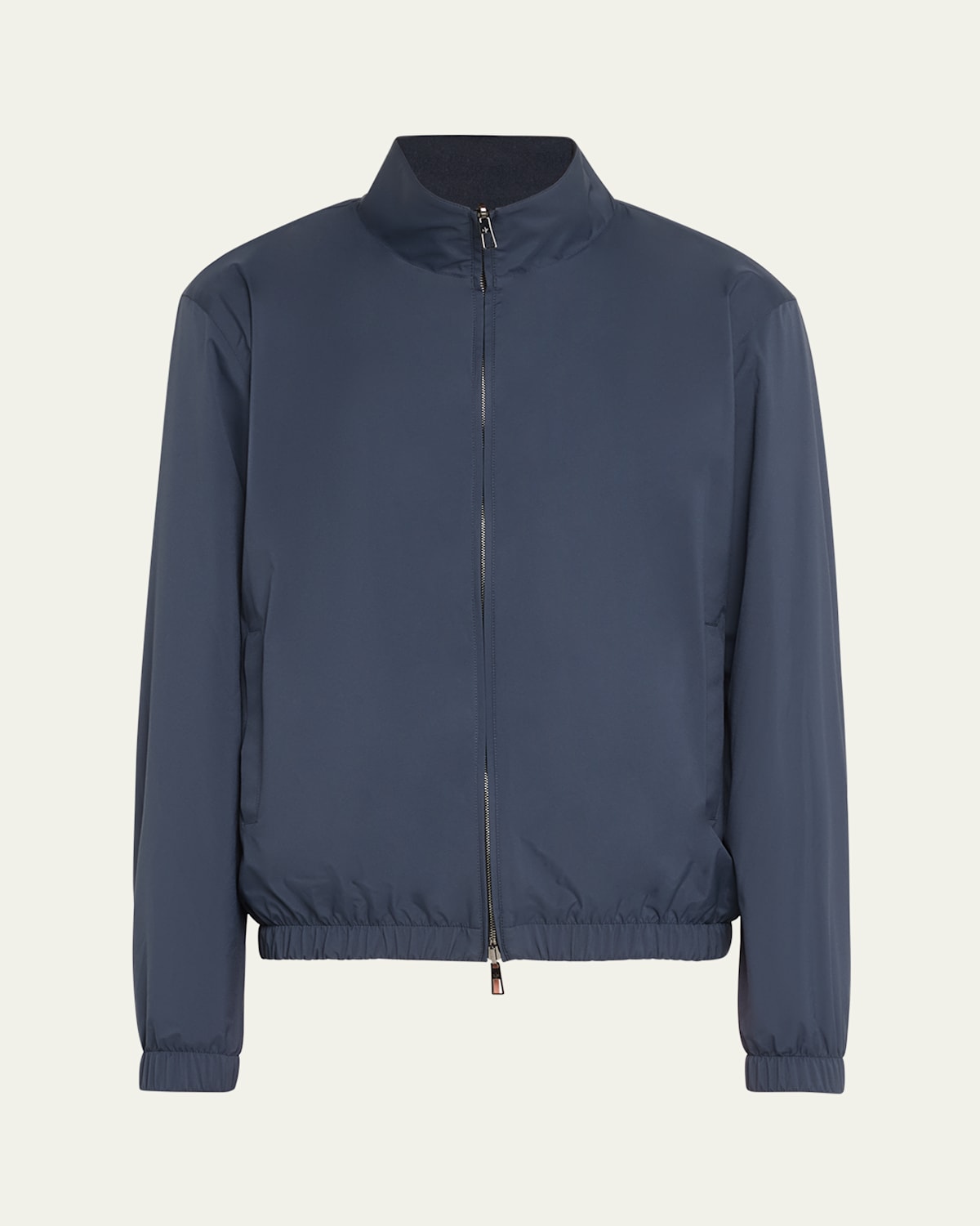 Loro Piana Men's Windmate Reversible Bomber Jacket In Dark Blue