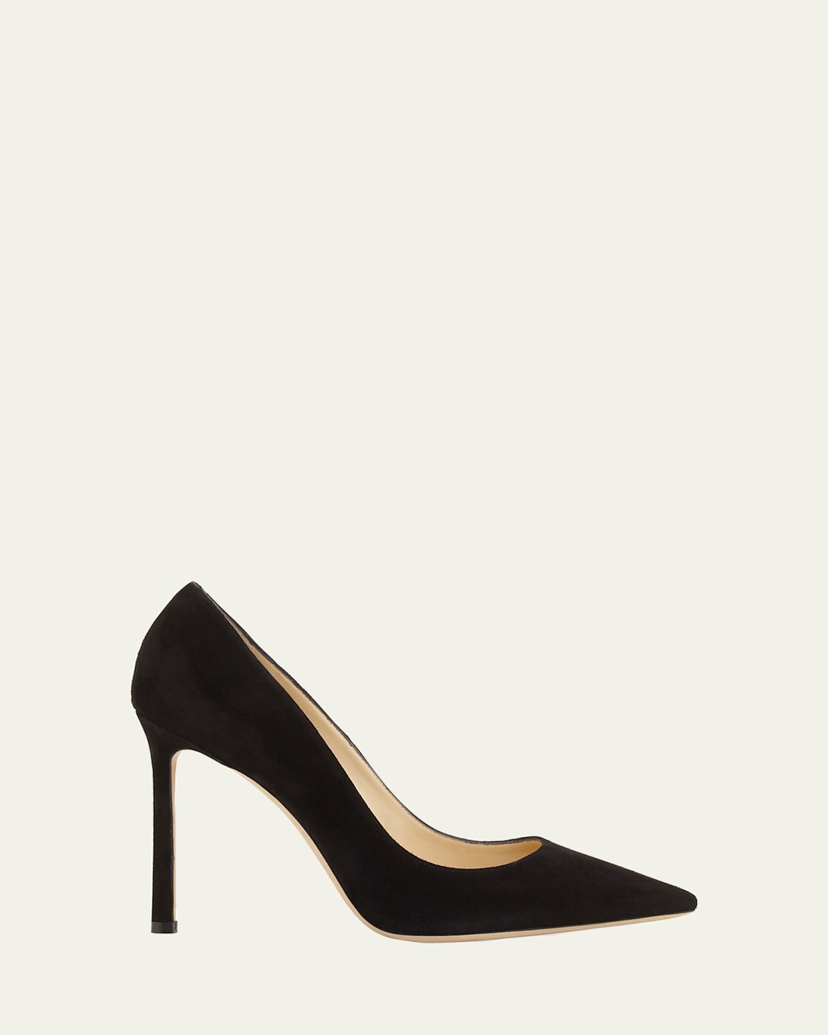 Jimmy Choo Romy 85 Spitze Pumps Aus Schwarzem Leder Mit Eidechsen-print