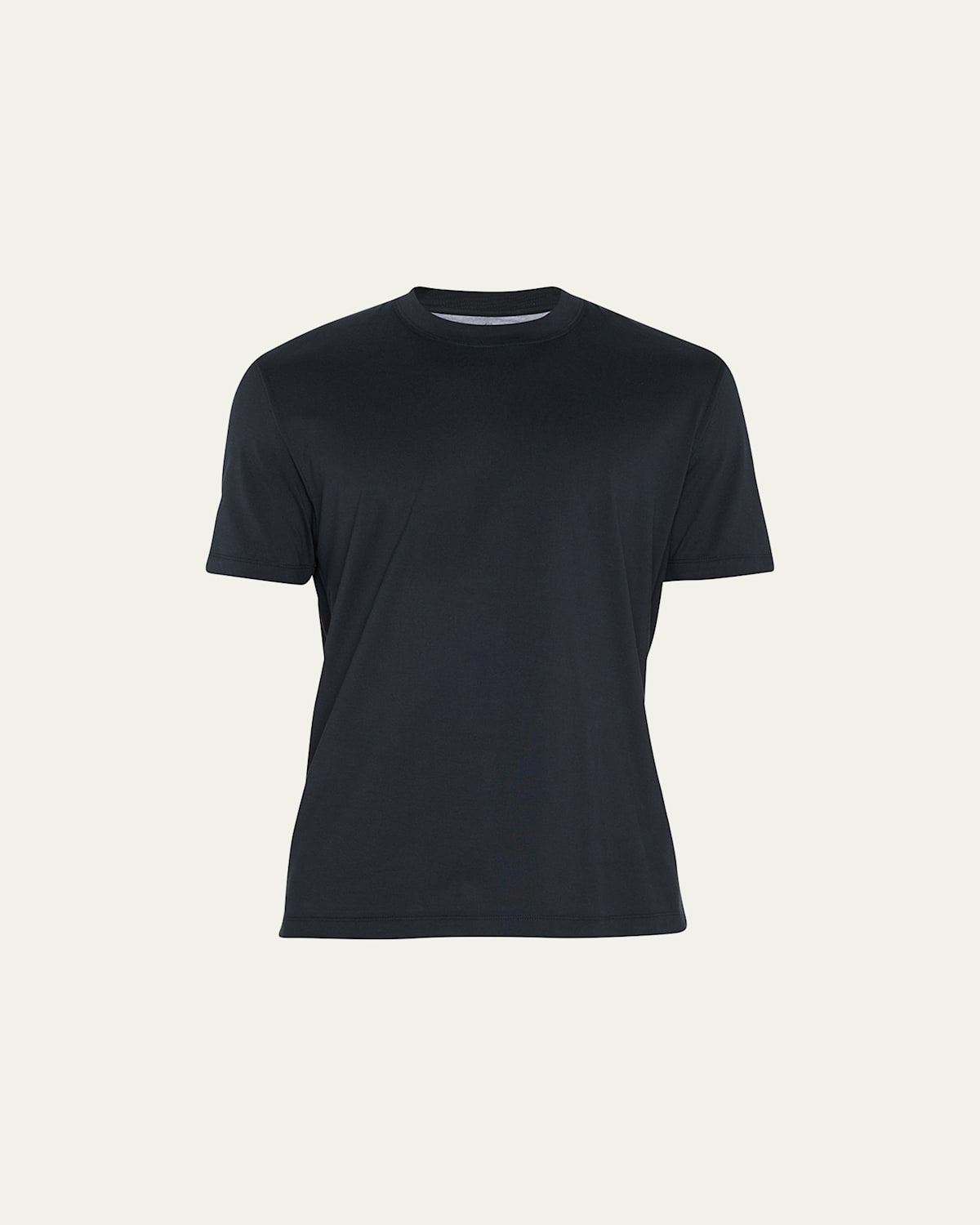 Brunello Cucinelli Man T-shirt Midnight Blue Size L Cotton In Black