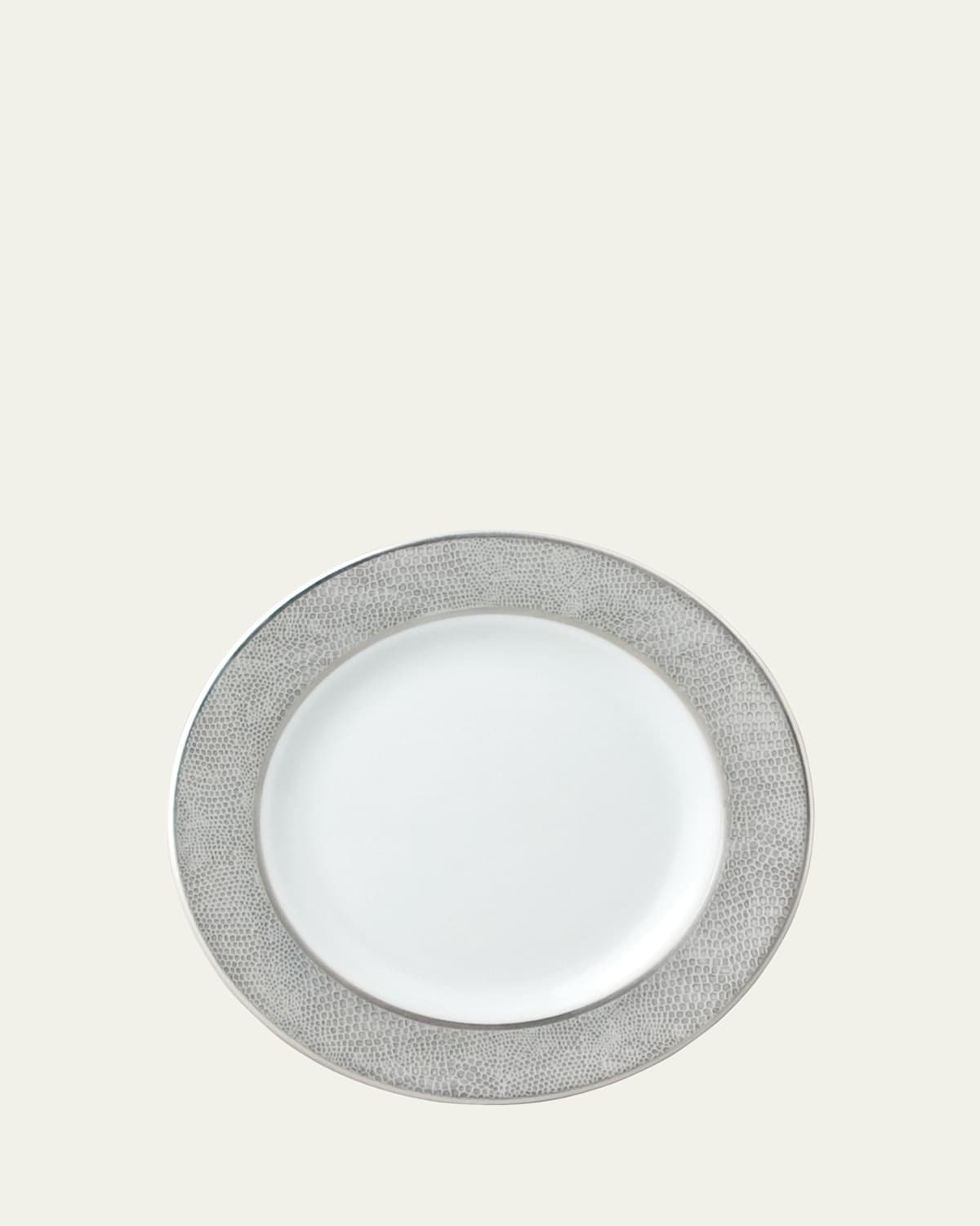 Bernardaud Sauvage Bread & Butter Plate In White/silver