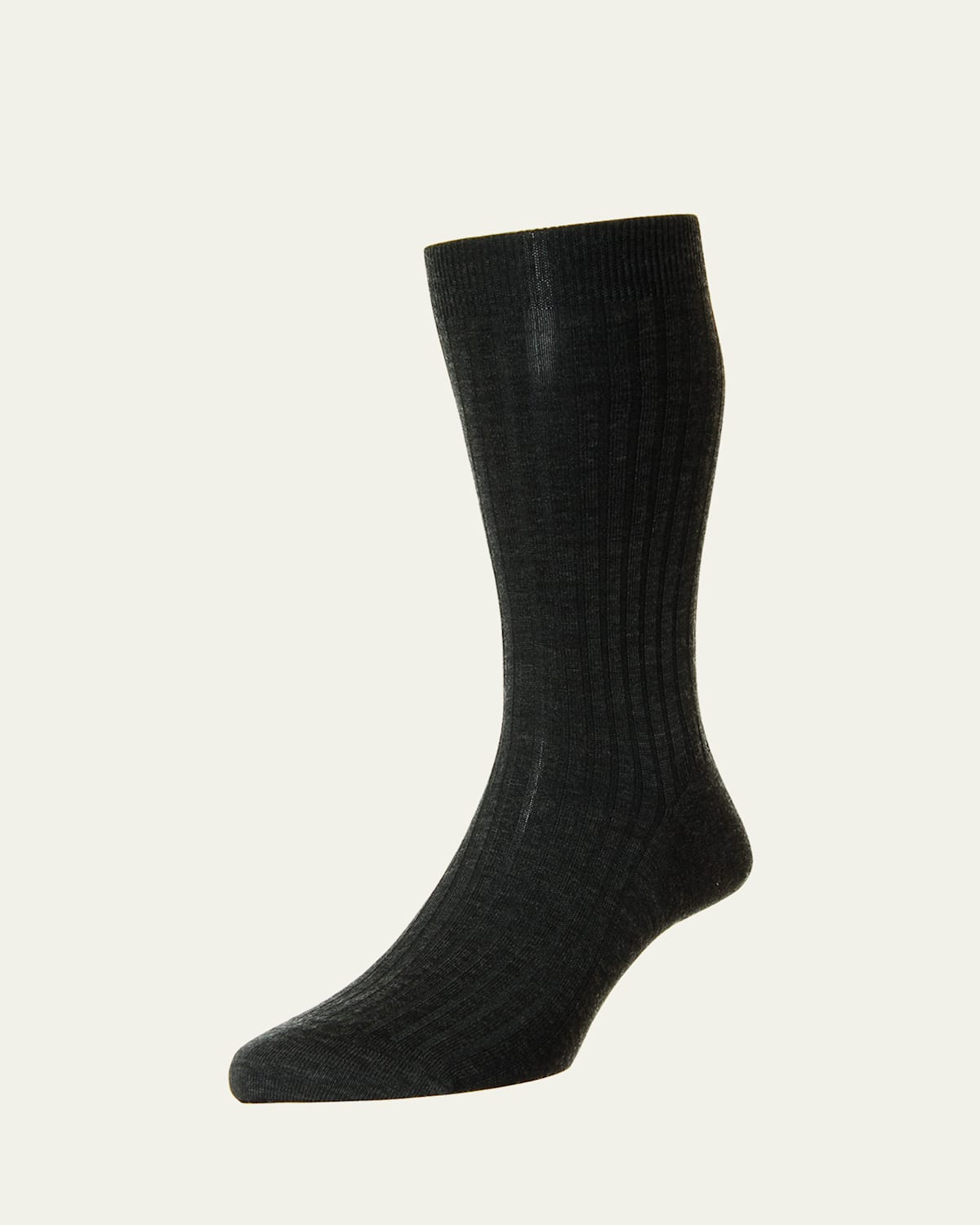 Men's Laburnum Ribbed Wool Mid-Calf Socks
