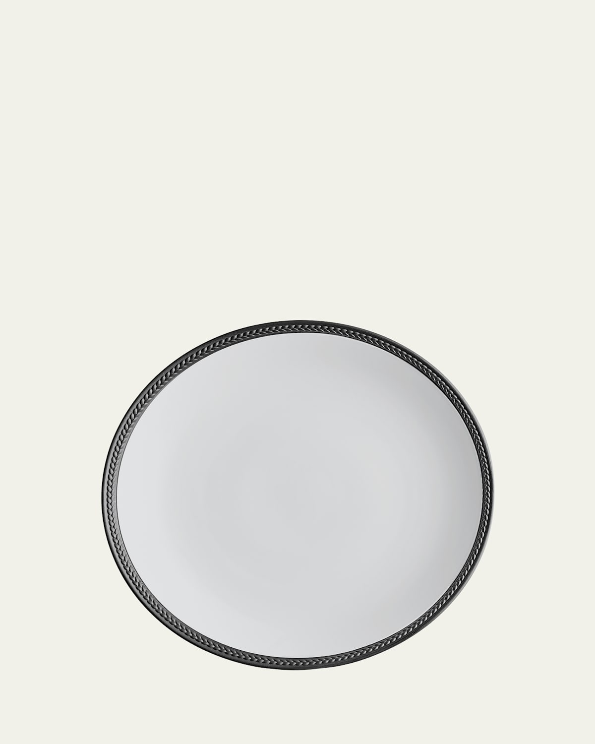 L'objet Soie Tressee Dinner Plate In Black