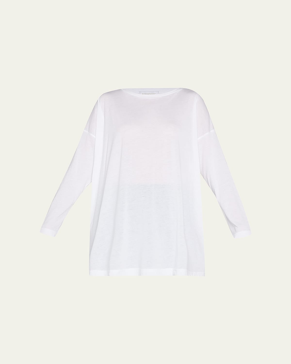 Ultra-Light Cotton Long-Sleeve T-Shirt (One Size)