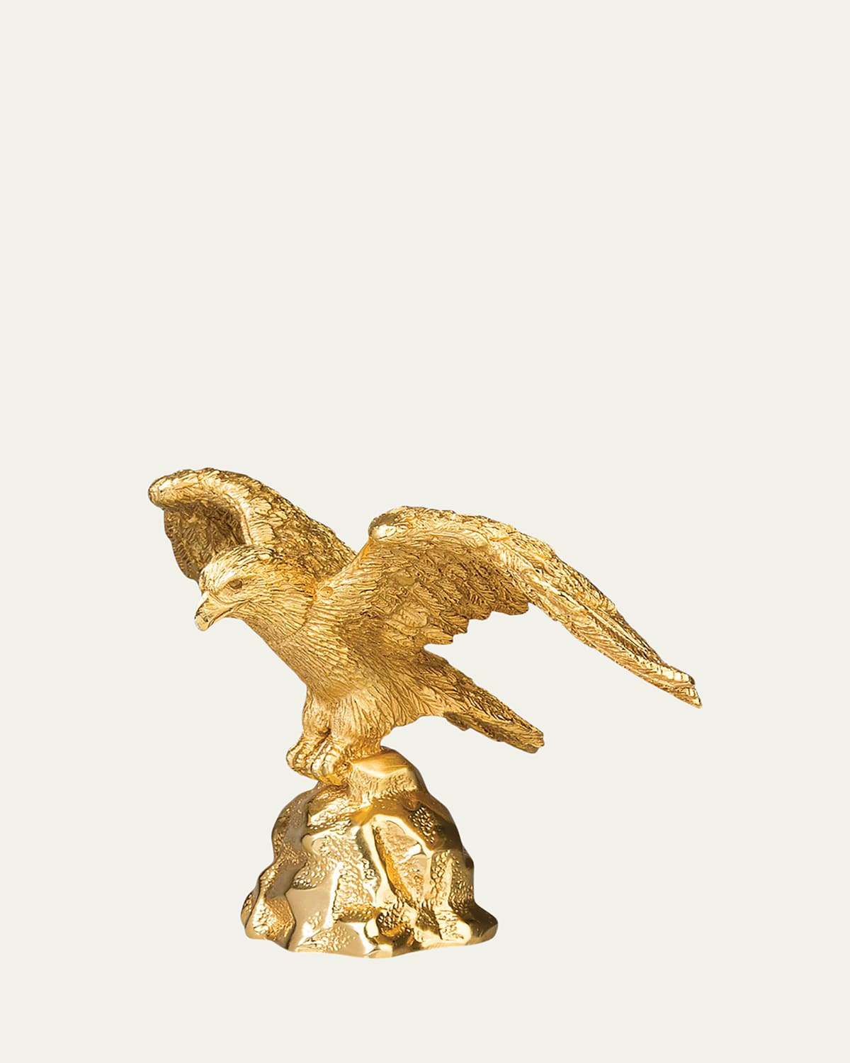 Jay Strongwater Small Eagle Figurine In Gold