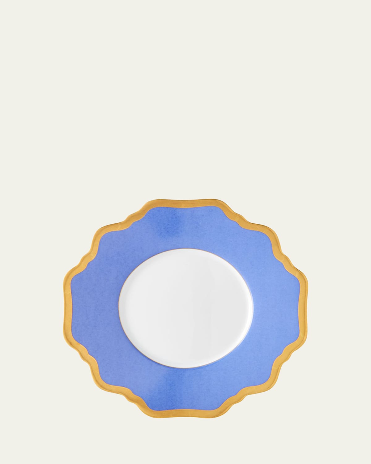 Anna Weatherley Indigo Rimmed Saucer In Multi