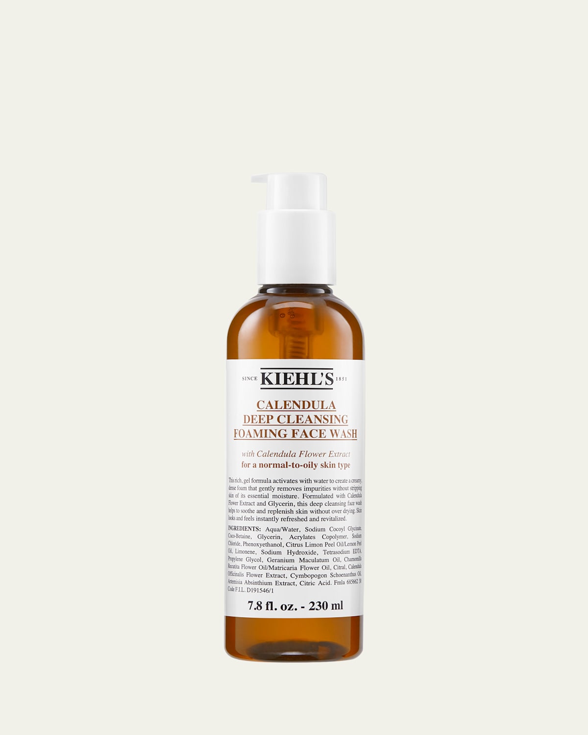 Calendula Deep Cleansing Foaming Face Wash, 7.8 oz.