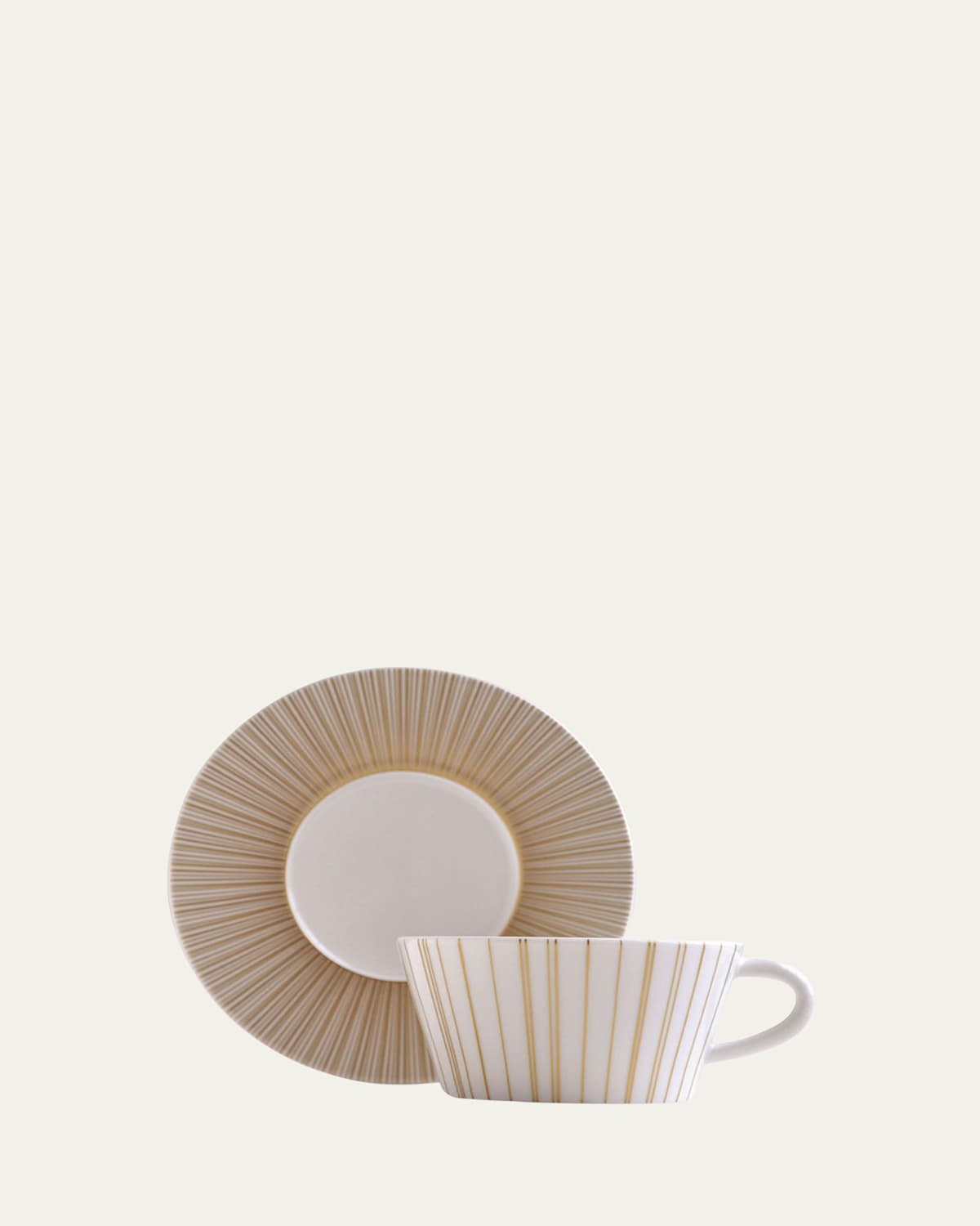 Bernardaud Sol Teacup In White Gold