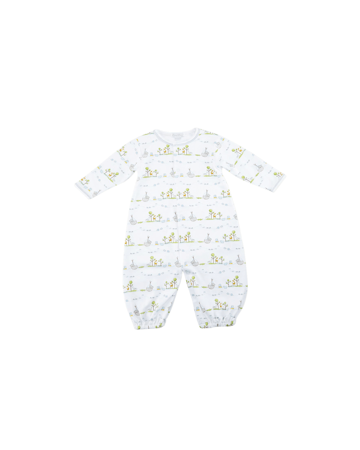 Kissy Kissy Noah's Ark Printed Convertible leep Gown, ize Newborn-mall | Thumbnail 2
