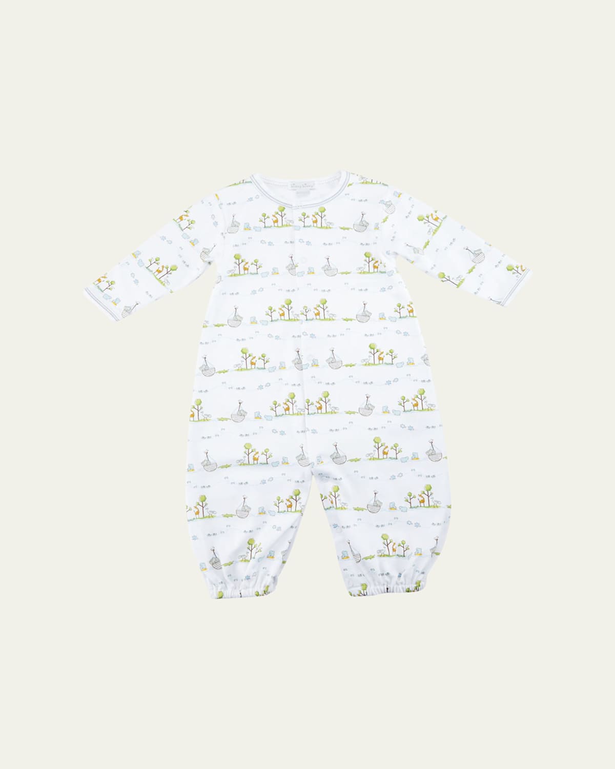 Kissy Kissy Noah's Ark Printed Convertible leep Gown, ize Newborn-mall | Thumbnail 1