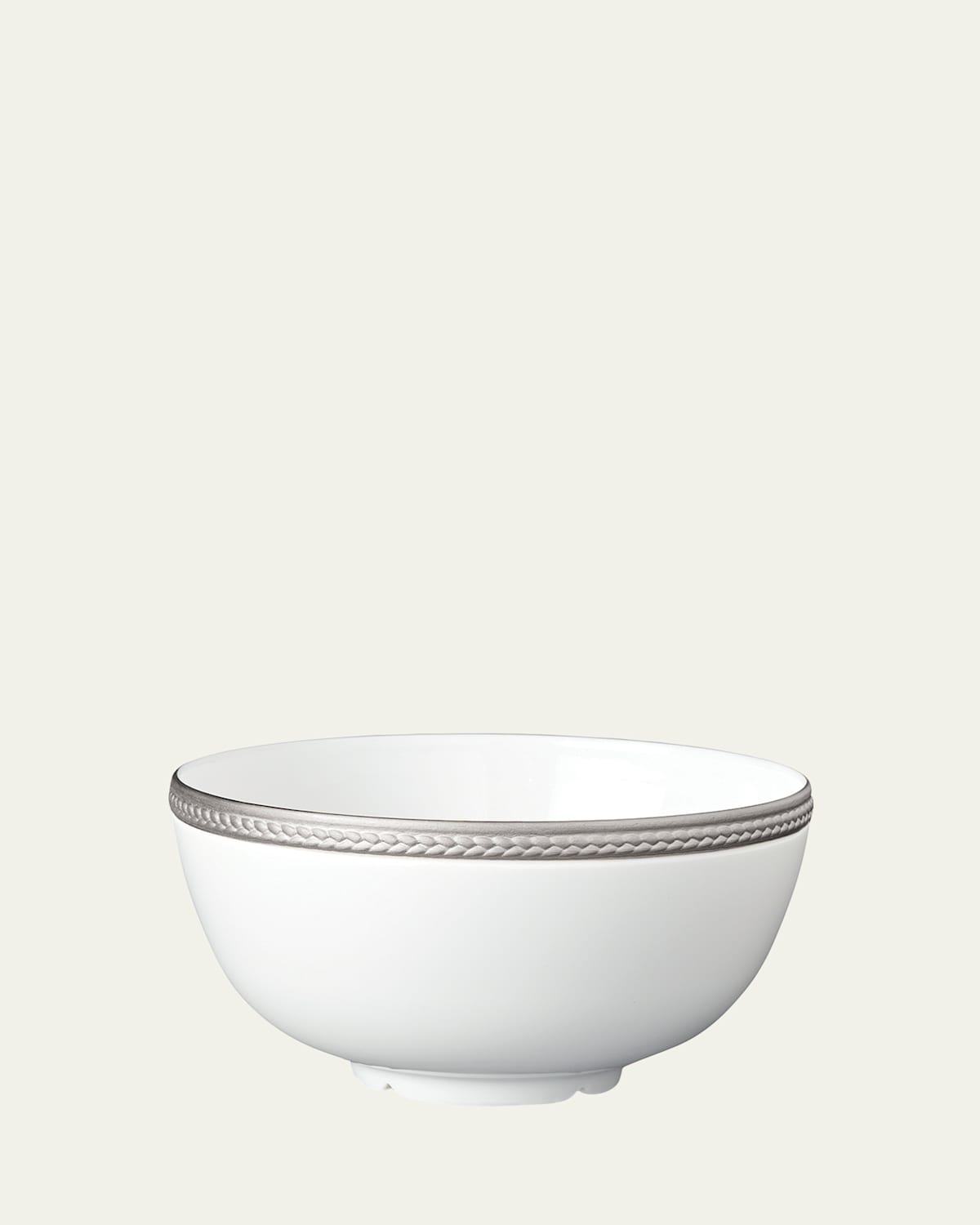 L'Objet Soie Tressee Platinum Cereal Bowl | Thumbnail 3