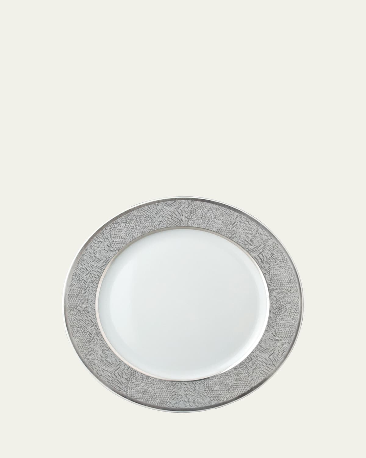 Bernardaud Sauvage Salad Plate In White/silver