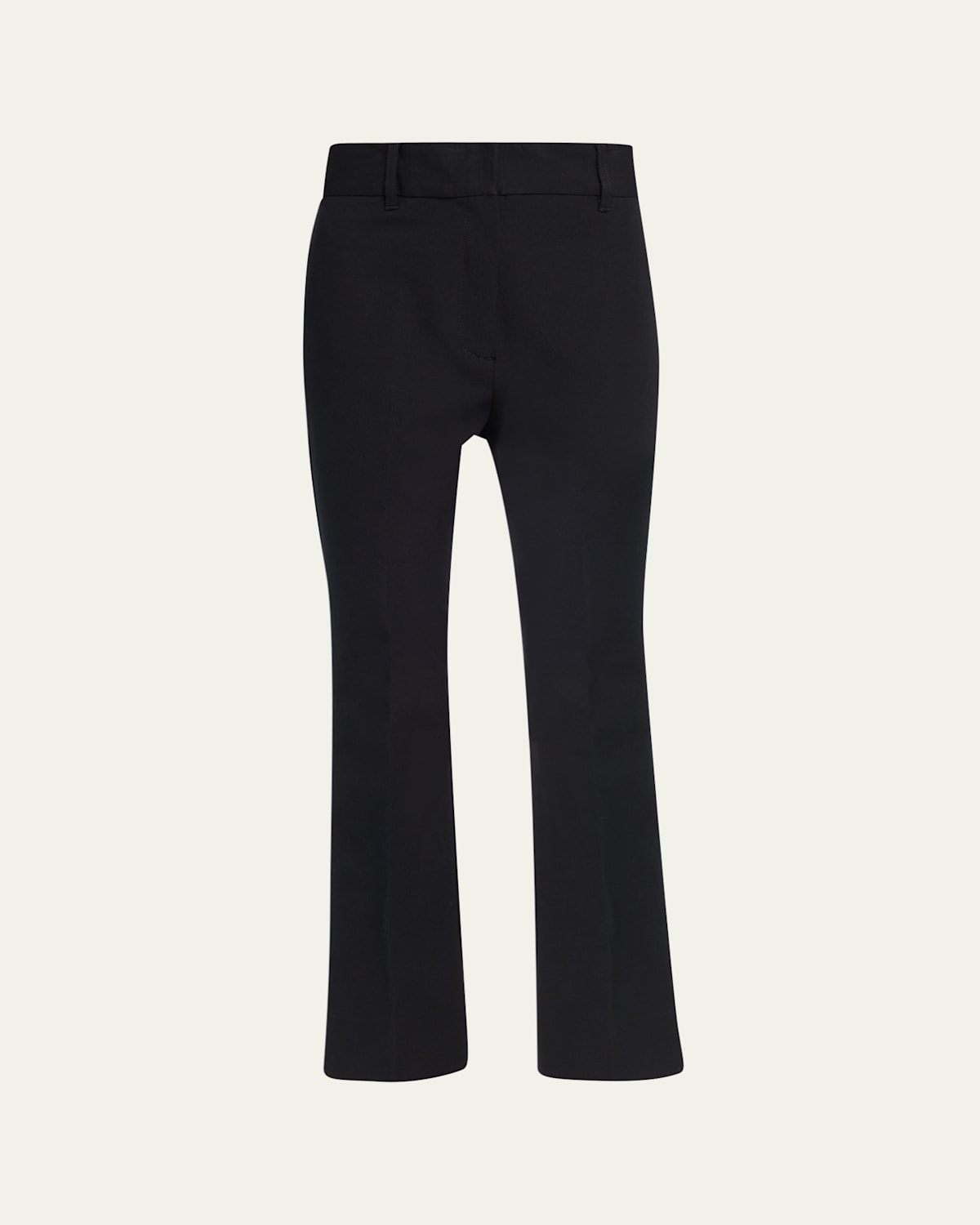 Derek Lam 10 Crosby Stretch-cotton Cropped Flare Trousers In Blue