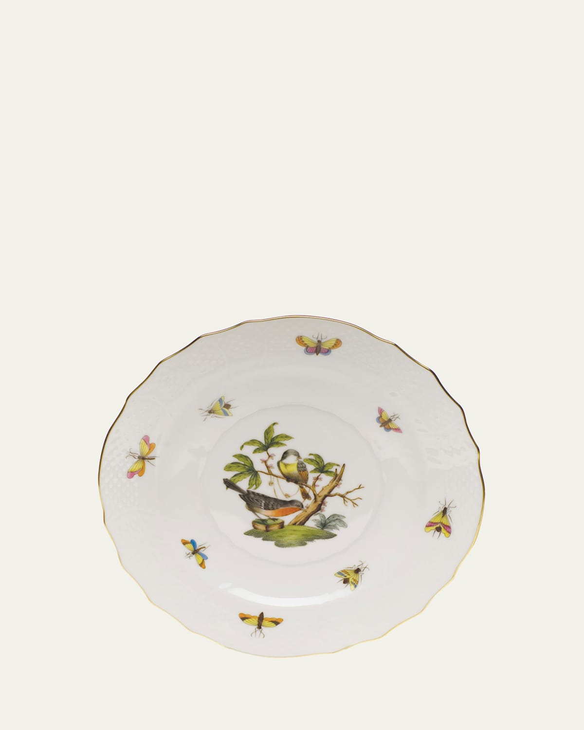 Herend Rothschild Bird Salad Plate #2 In No-color
