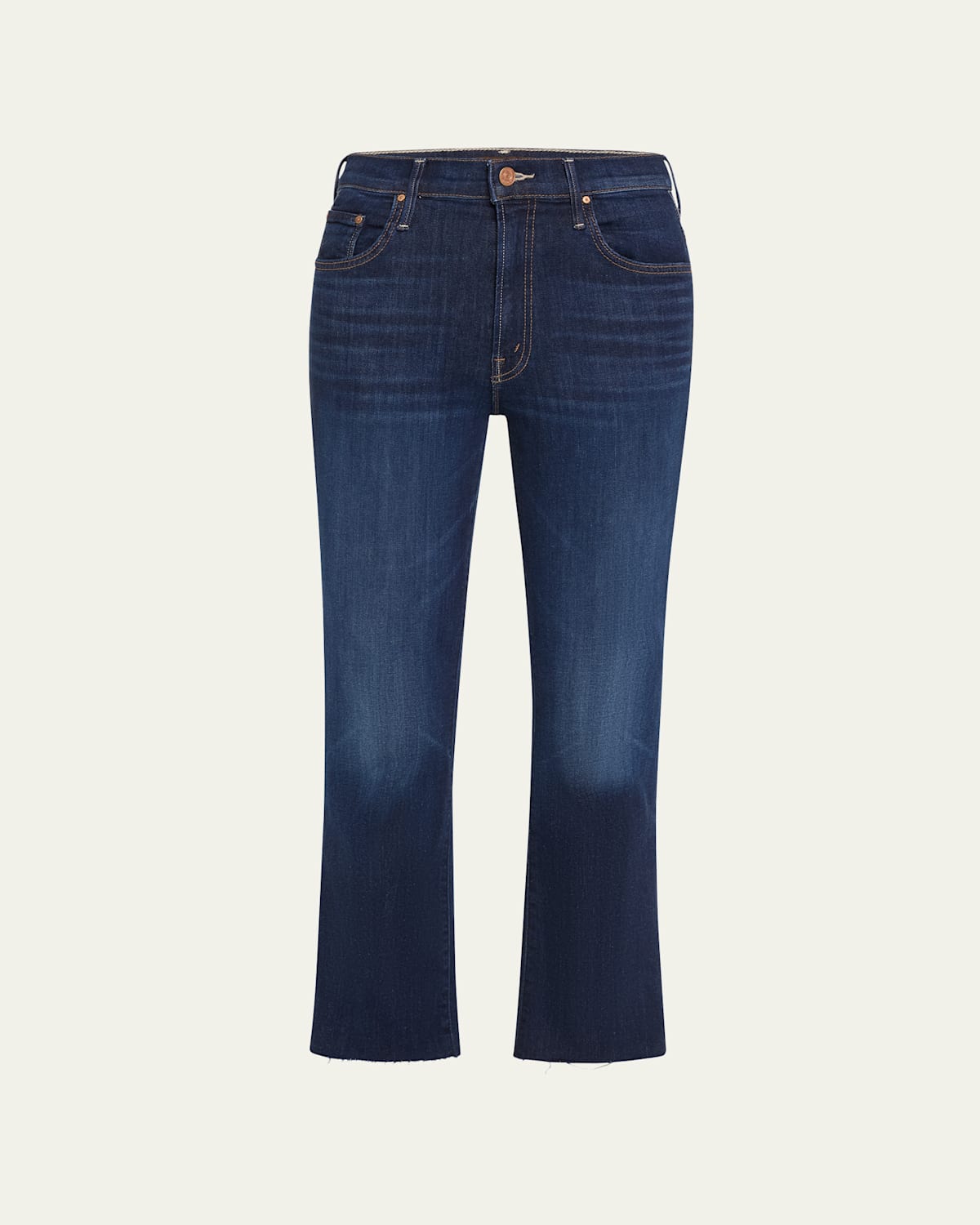 MOTHER THE INSIDER CROP STEP FRAY JEANS 
