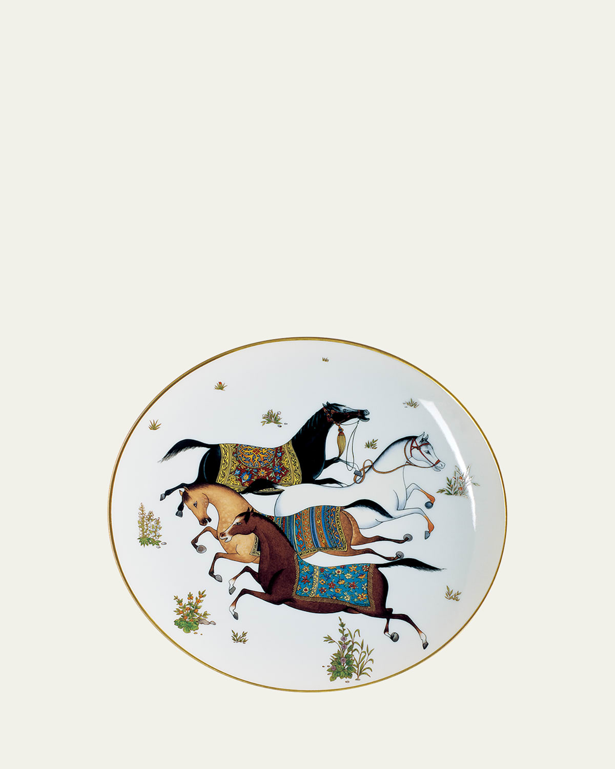Pre-owned Hermes Cheval D'orient Dessert Plate