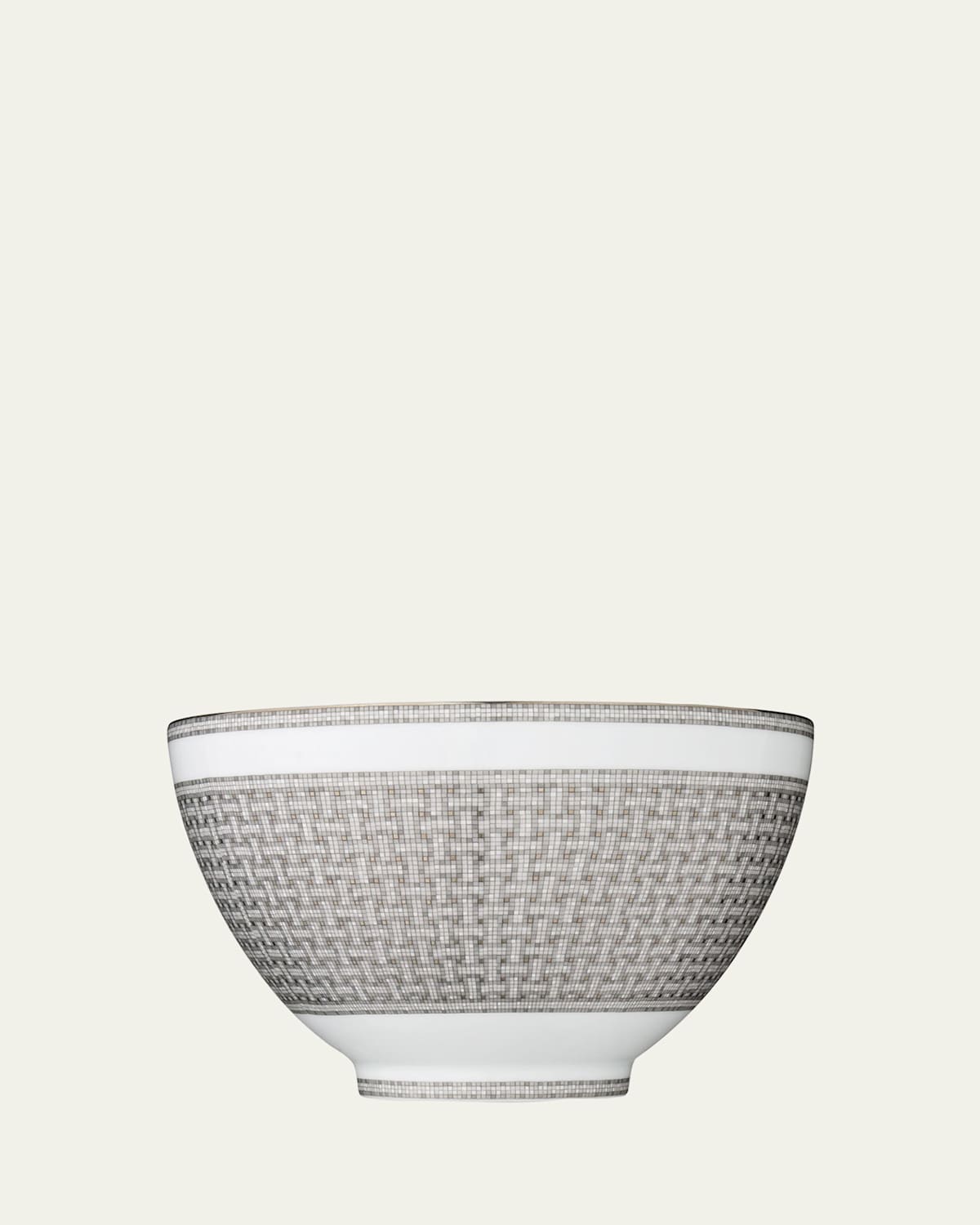 Hermes Mosaique Au 24 Platine Punch Bowl