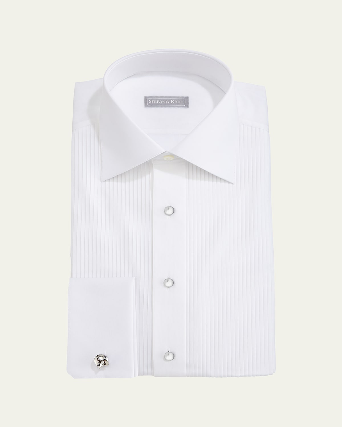 Pleated Tuxedo Shirt