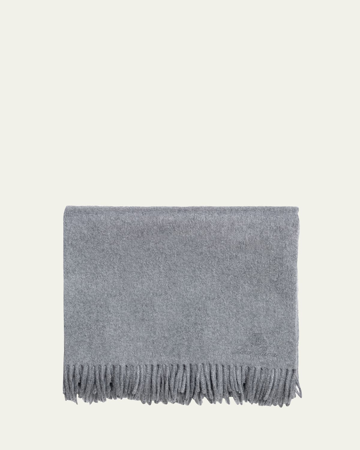 Loro Piana Plaid Lp Unito Throw Blanket In Charcoal