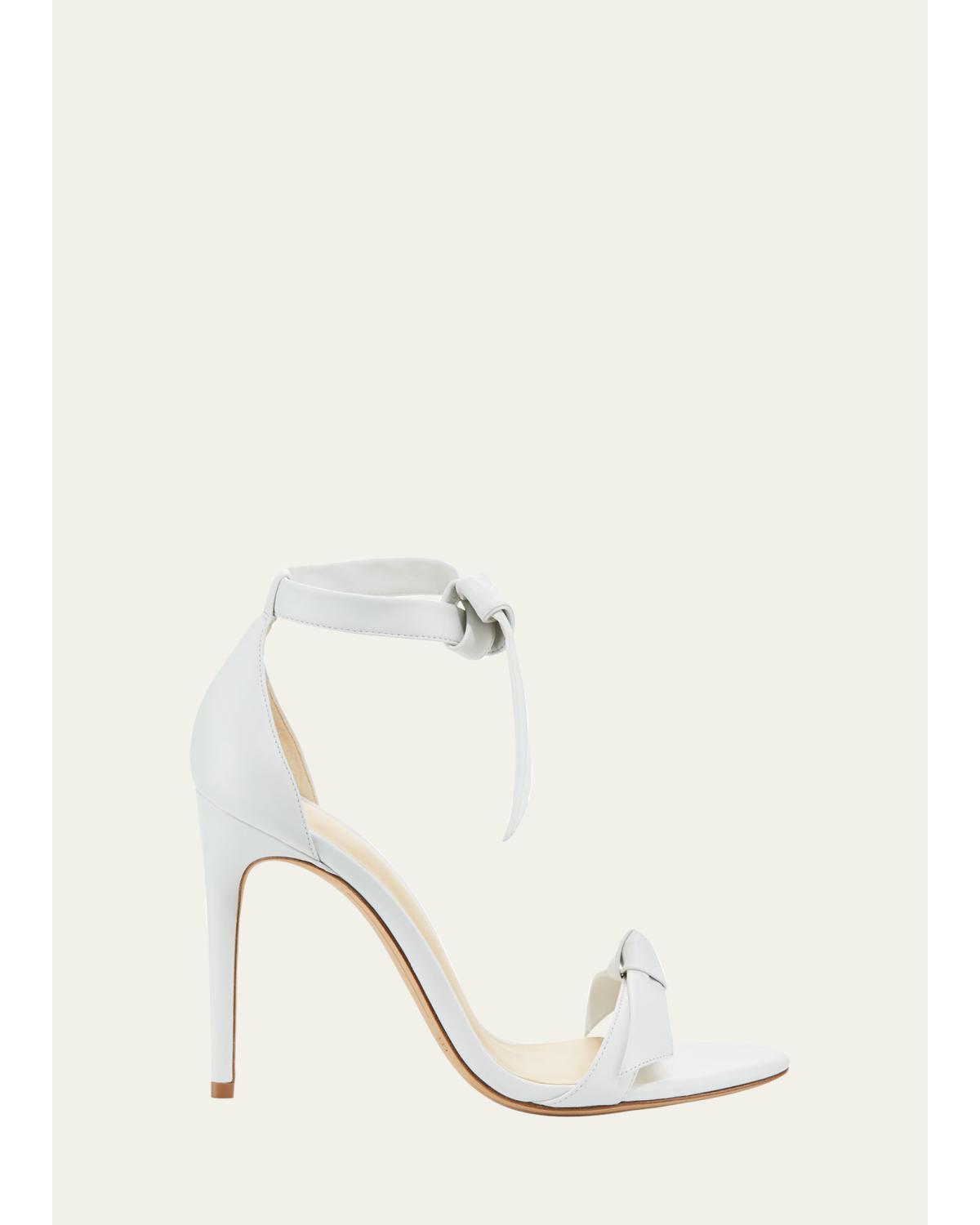 Clarita Knotted Leather High-Heel Sandals