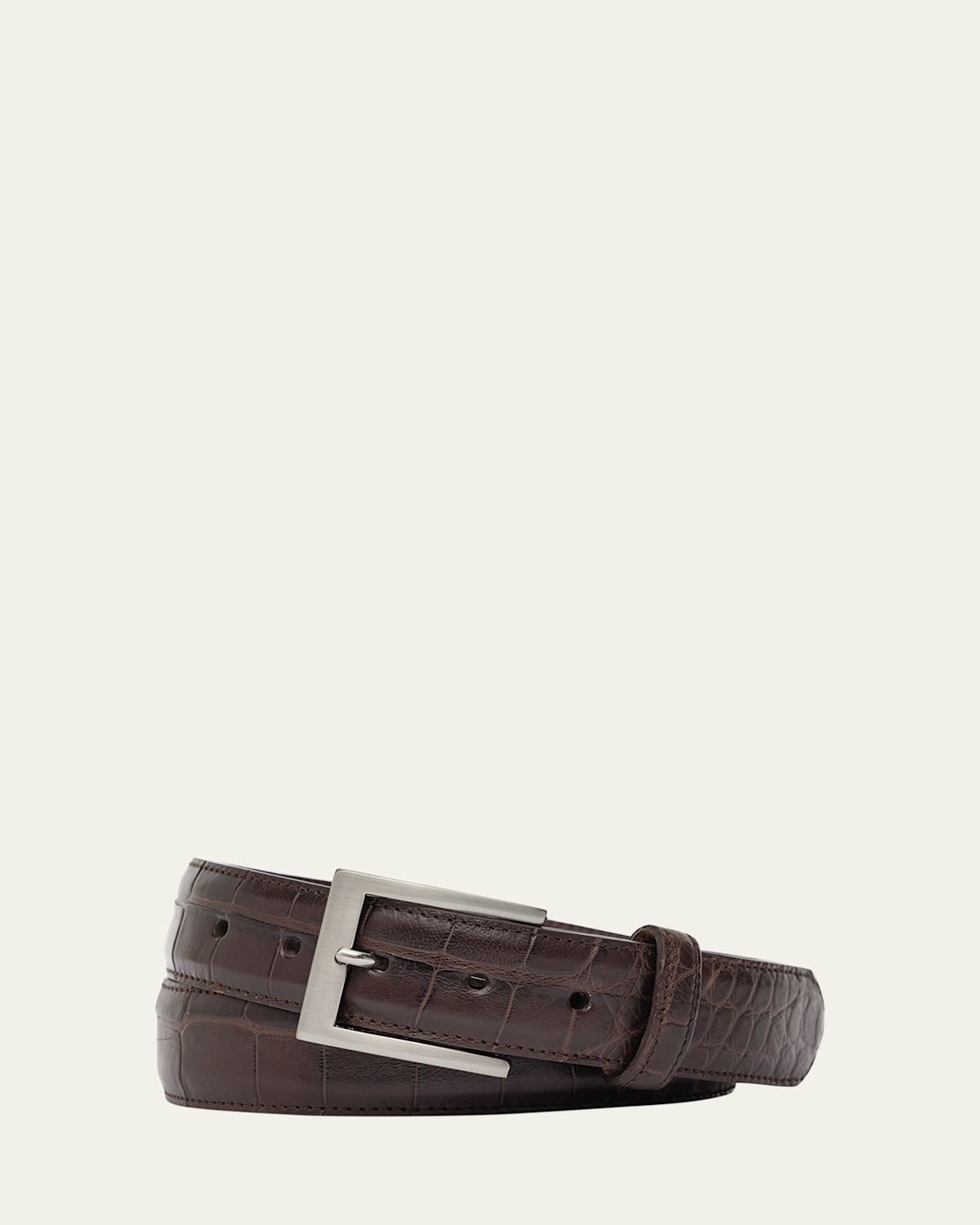 W. Kleinberg Men's Matte Alligator Belt