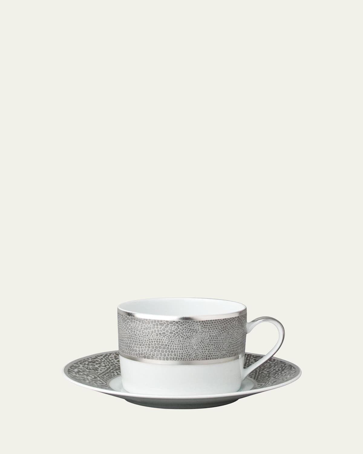Bernardaud Sauvage Cup In White/silver