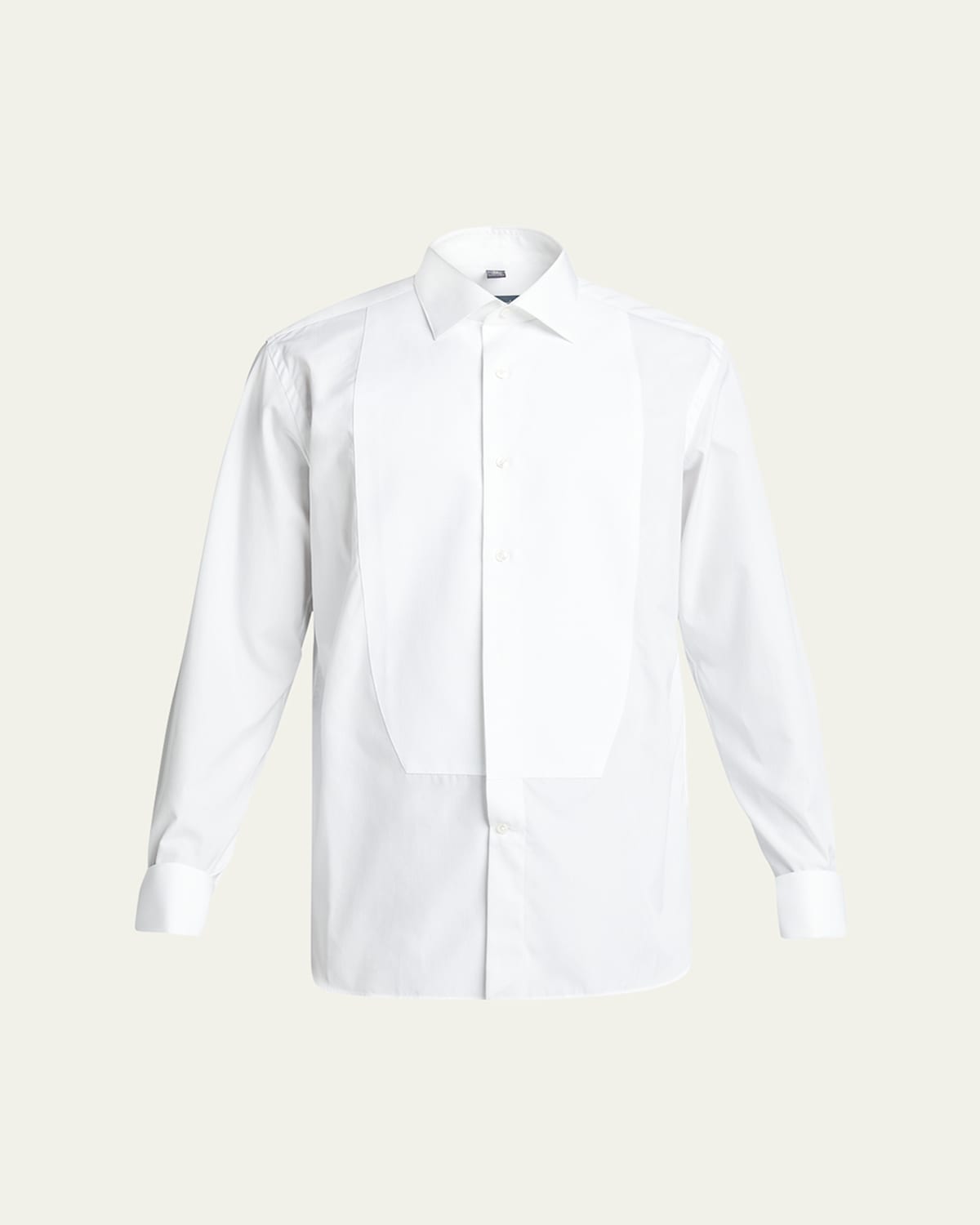 Men's Pique Bib-Front Tuxedo Shirt