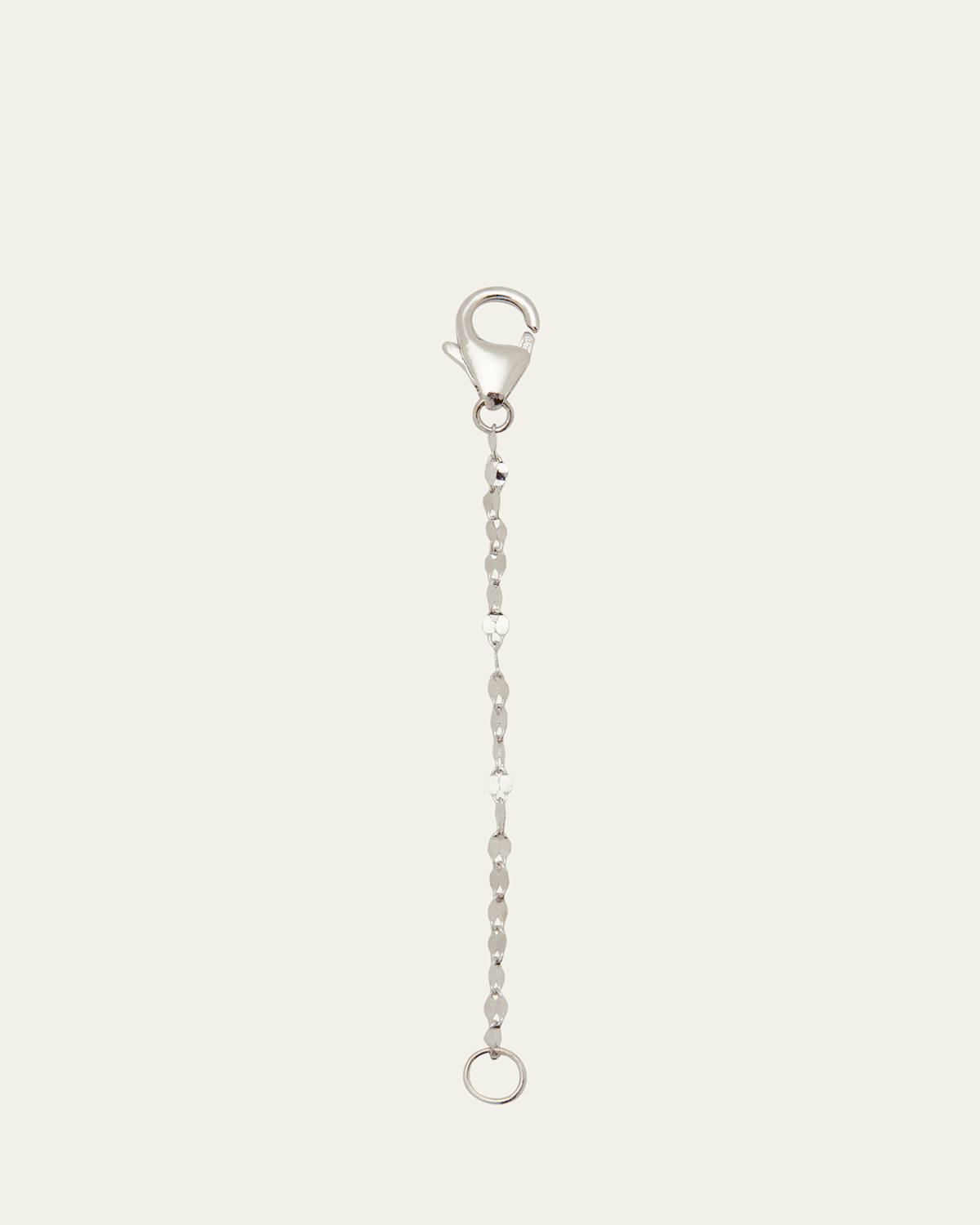 14K White Gold Extender Chain, 2"L