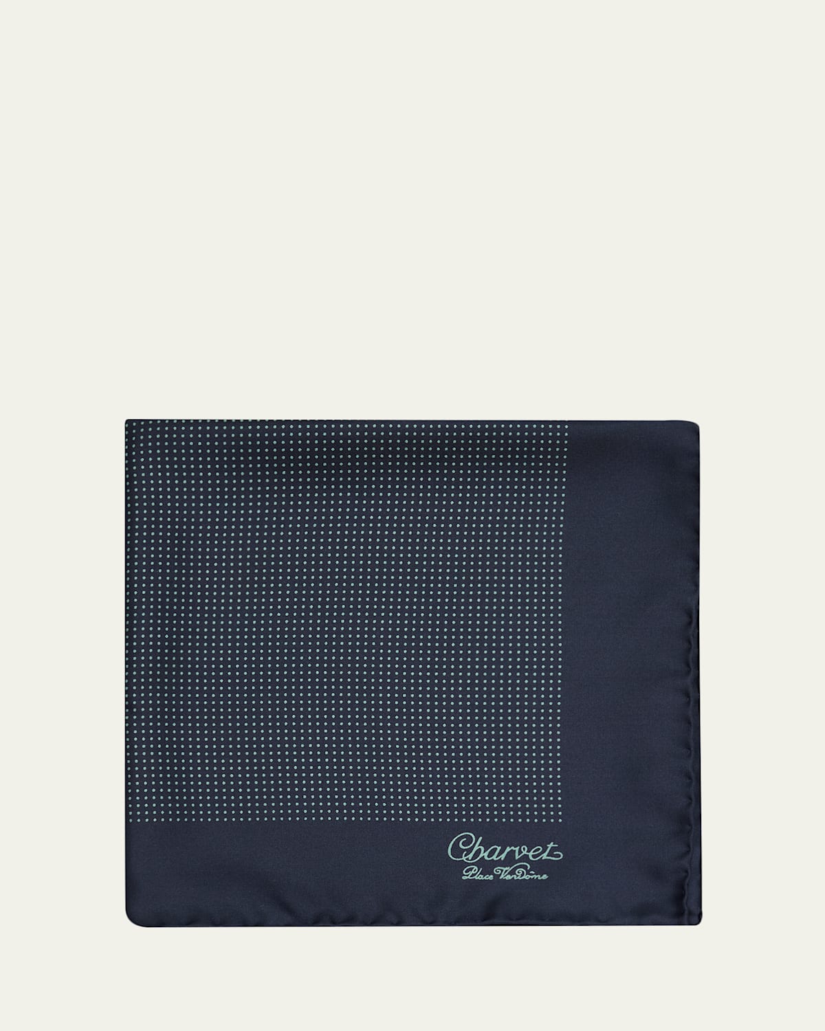 Charvet Men's Silk Dot-Print Pocket Square | Thumbnail 4 Charvet Men's Silk Dot-Print Pocket Square | Thumbnail 4